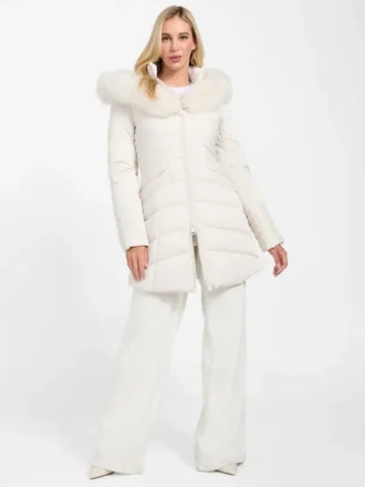 Abrigo acolchado con capucha Oxana