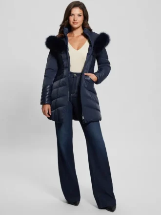 Abrigo acolchado con capucha Oxana