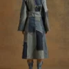 Abrigo de denim con patchwork