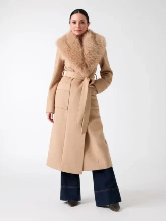 Abrigo de mezcla de lana Charlize