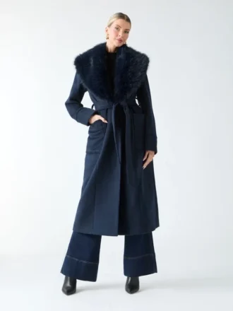 Abrigo de mezcla de lana Charlize