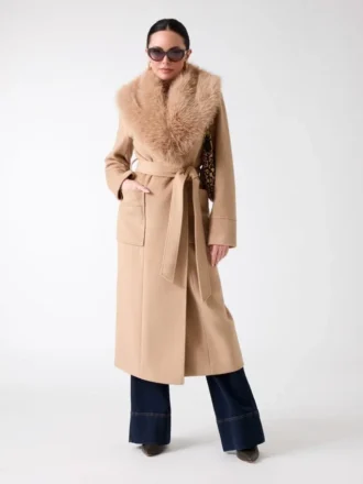 Abrigo de mezcla de lana Charlize