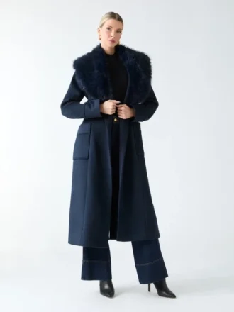 Abrigo de mezcla de lana Charlize