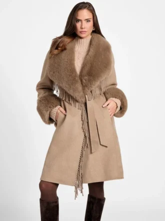 Abrigo de mezcla de lana Liliana