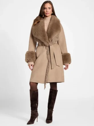 Abrigo de mezcla de lana Liliana