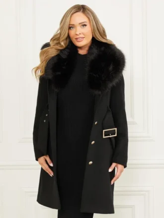 Abrigo de mezcla de lana Loreta