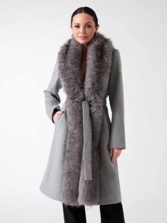 Abrigo de mezcla de lana Valerie