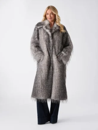 Abrigo de piel sintética Jeannette