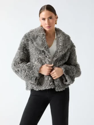 Abrigo largo de piel sintética Margot