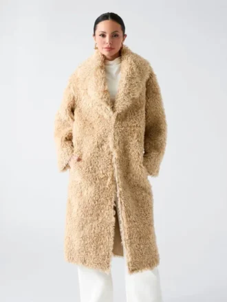 Abrigo largo de piel sintética Margot