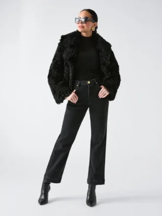 Abrigo largo de piel sintética Margot