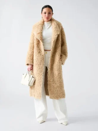 Abrigo largo de piel sintética Margot