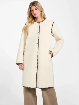 Abrigo midi Mia Sherpa