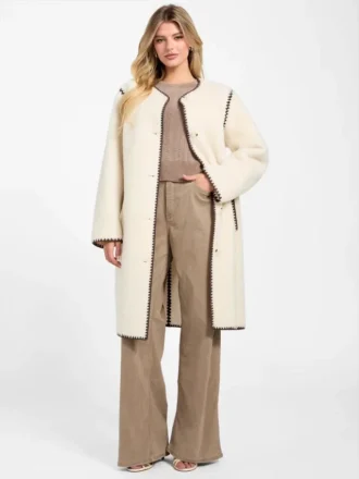 Abrigo midi Mia Sherpa