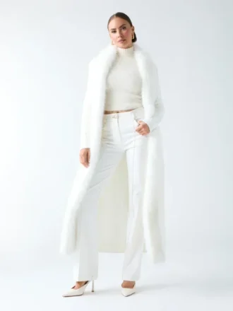 Abrigo tipo cárdigan cruzado Paula