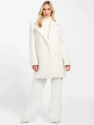 Abrigo tipo peacoat Eco Leona de mezcla de lana