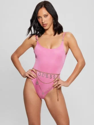 Bañador de una pieza con cinturón