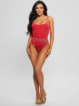 Bañador de una pieza con cinturón