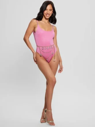 Bañador de una pieza con cinturón