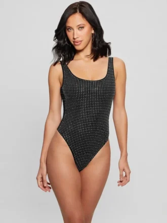 Bañador de una pieza con pedrería