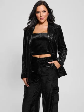 Blazer oversize de terciopelo Omega