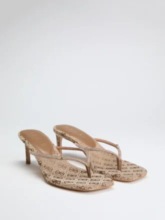 Tacones con tiras de strass Mayan