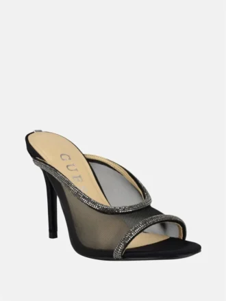 Tacones de malla con pedrería Mansa