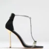 Zapatos de Tacón de Aguja con tiras en T y pedrería Olivia